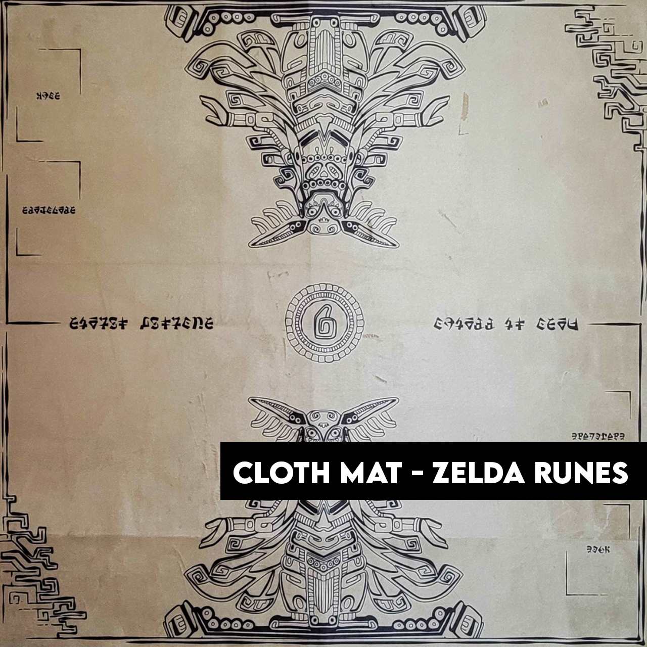 Cloth Mat two player - Zelda Runes