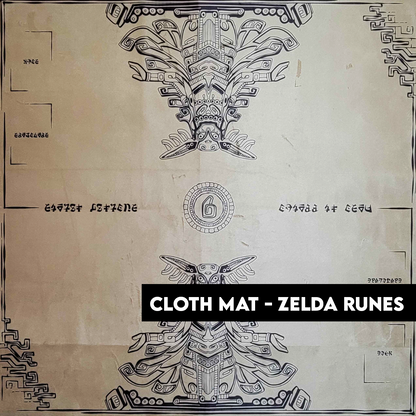 Cloth Mat two player - Zelda Runes