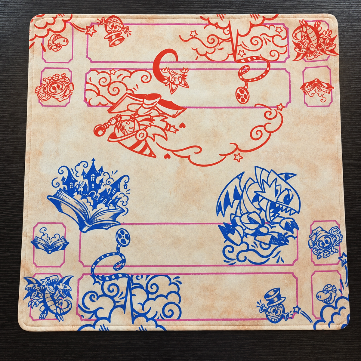 Cartoon Arena -  Cloth Playmat - Double-Sided Velvet 60x60 cm