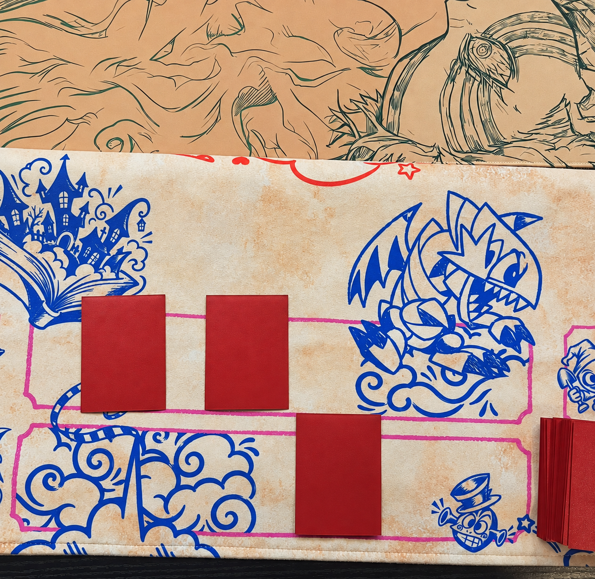 Cartoon Arena -  Cloth Playmat - Double-Sided Velvet 60x60 cm