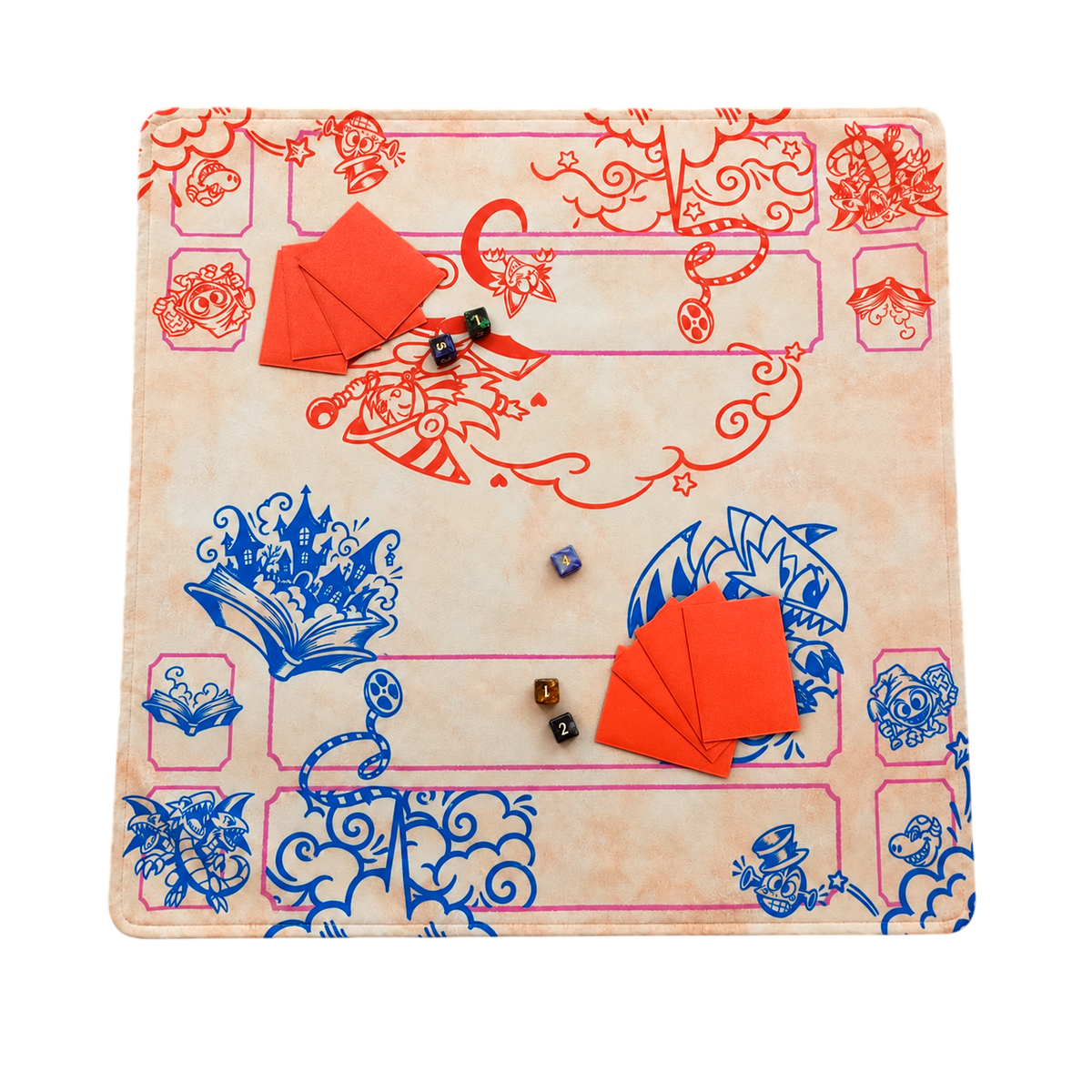 Cartoon Arena -  Cloth Playmat - Double-Sided Velvet 60x60 cm