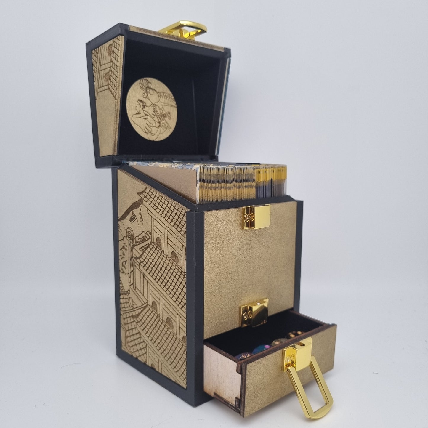 Deck-Box - Gold & Silver