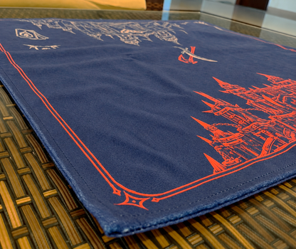Two Banners -  Cloth Playmat - Double-Sided Velvet 60x60 cm