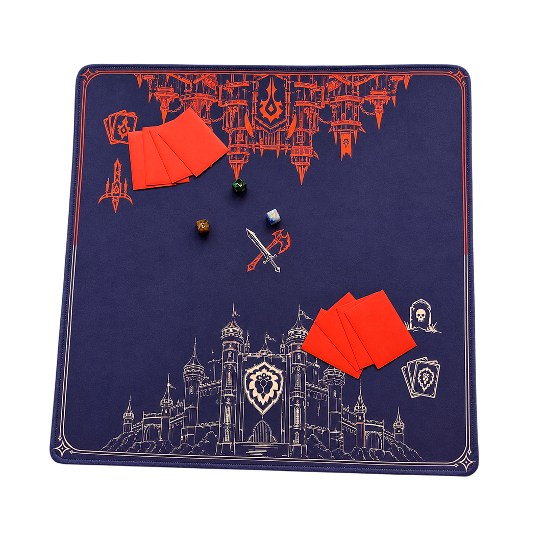 Two Banners -  Cloth Playmat - Double-Sided Velvet 60x60 cm