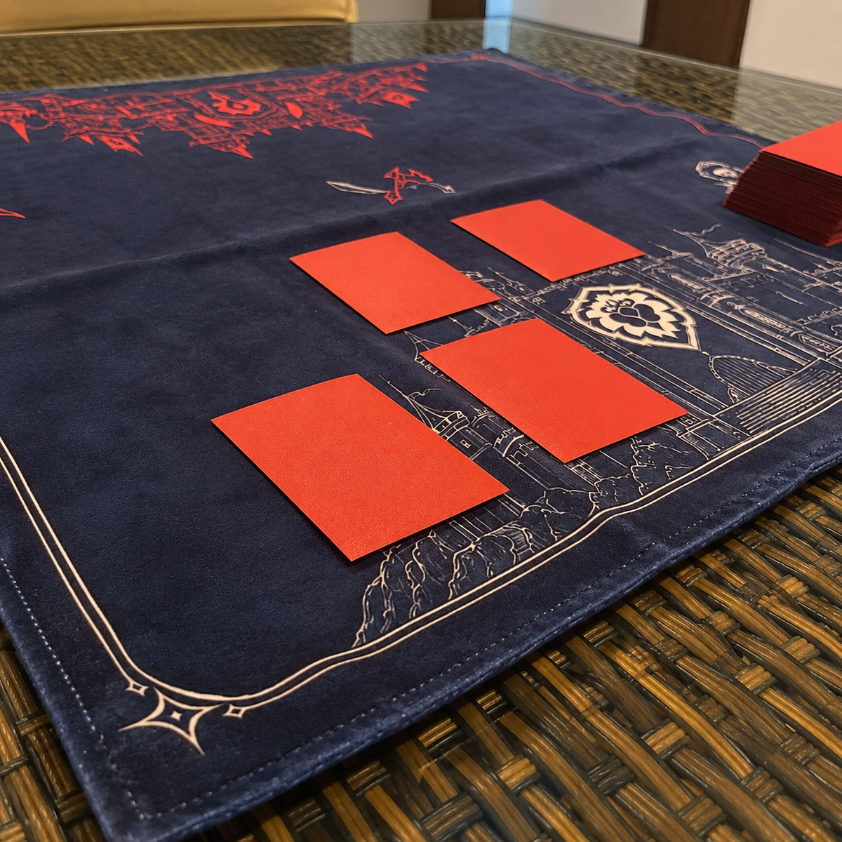 Two Banners -  Cloth Playmat - Double-Sided Velvet 60x60 cm